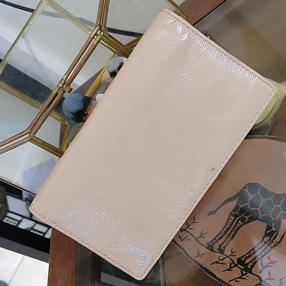 Coach Leather Check book